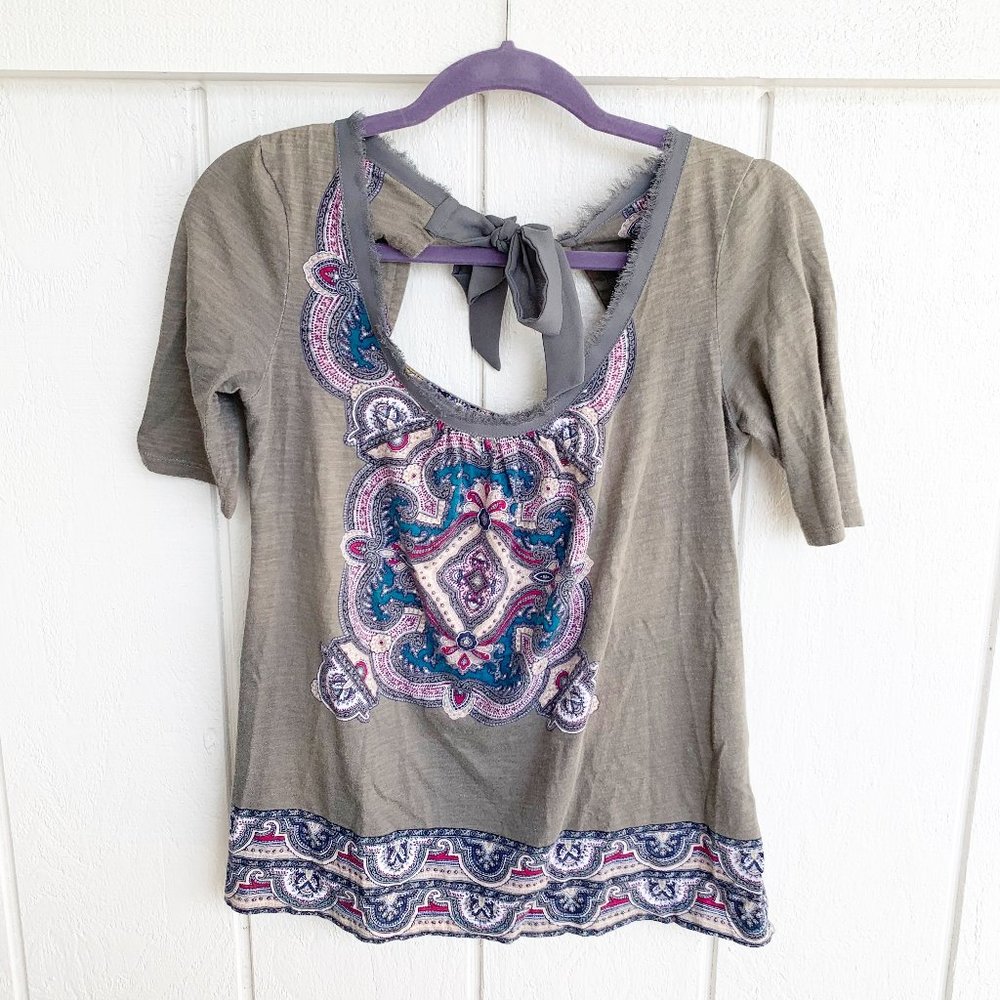 Anthropologie Akemi + Kin Olive Green Top XS